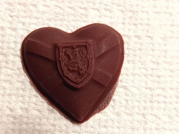 nova scotia heart chocolate made from mold